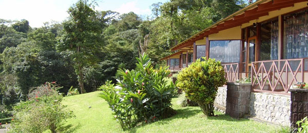 The rooms are angled to take bet advantage of the volcano views. 